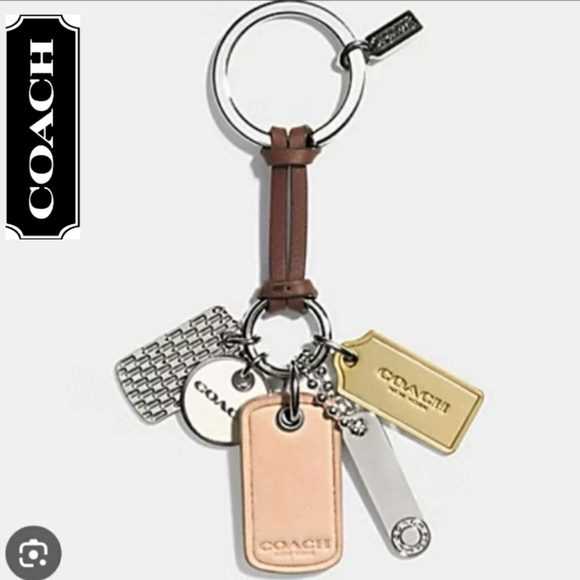 COACH MULTI TAG KEY RING - Picture 1 of 11